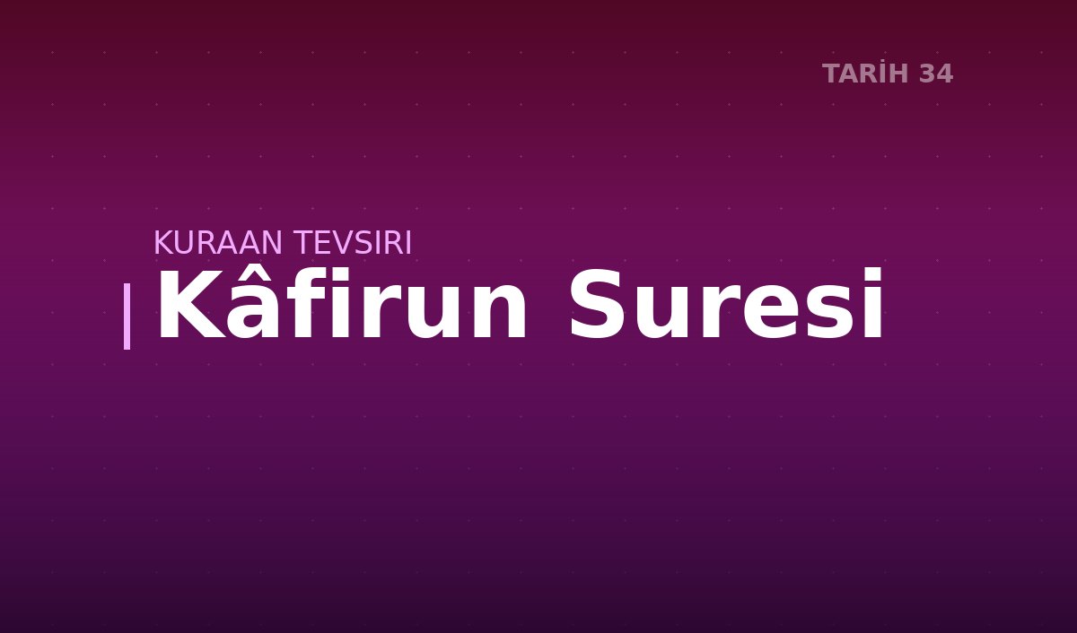 Kâfirun Suresi