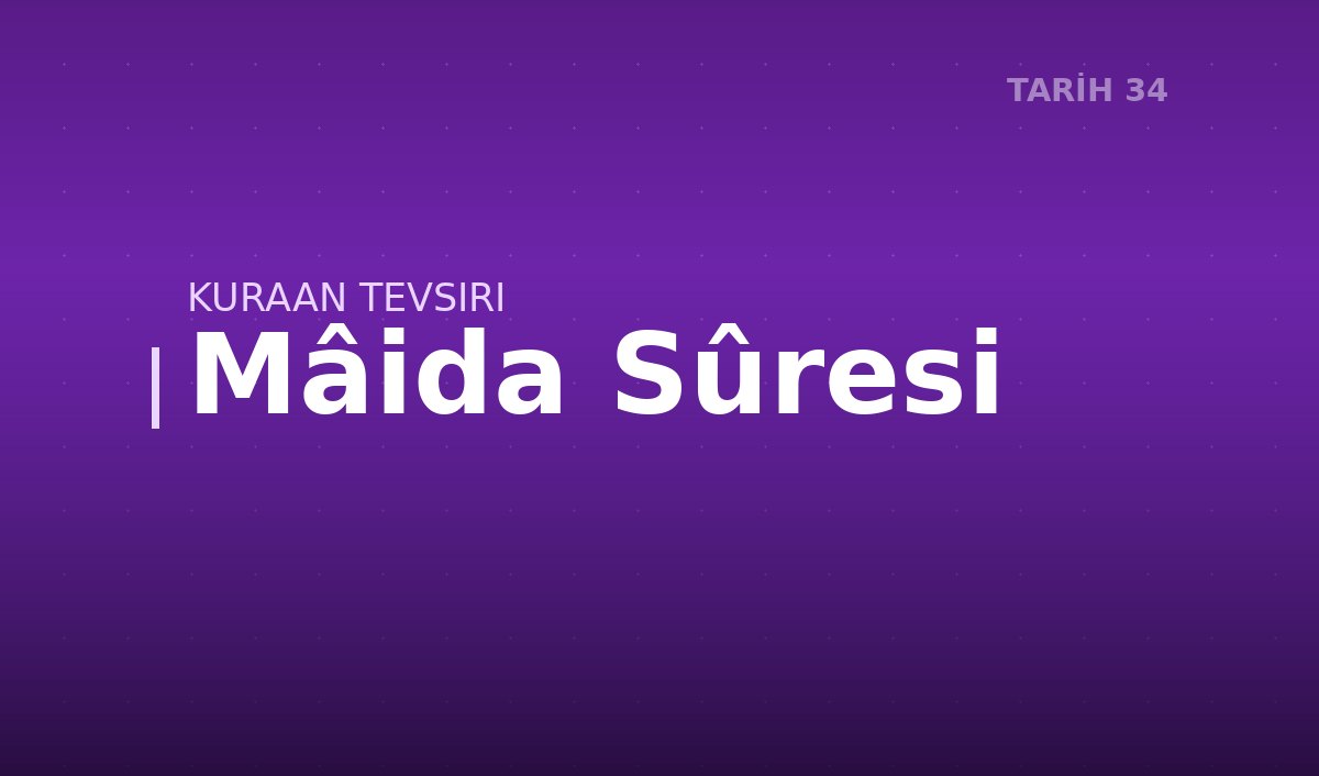 Mâida Sûresi