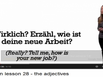 German lesson 28 - the adjectives 