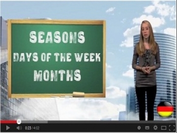 German Lesson 9 - The seasons, the months and the days of the week 