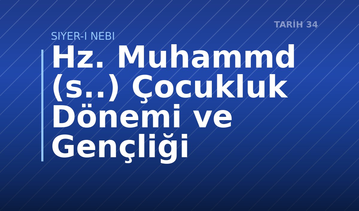 Hz. Muhammd (s..) Çocukluk Dönemi ve Gençliği