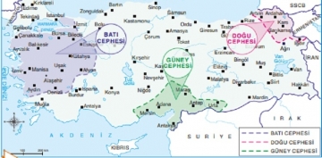 Kurtulu Sava'nda Dou, Bat ve Gneydeki Cepheler