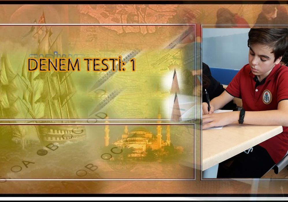 9. Sınıflar Tarih dersi 4. Ünite:  İlk Türkler -Deneme Testi-