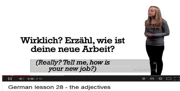 German lesson 28 - the adjectives 